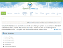 Tablet Screenshot of genuinegenetics.com